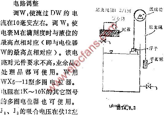 液位测量及其双位控制装置电路图