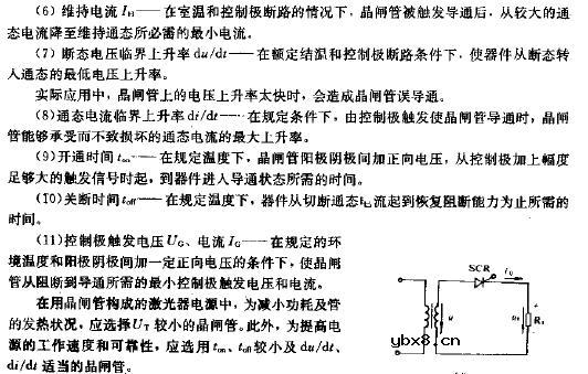 晶闸管特性曲线电路图