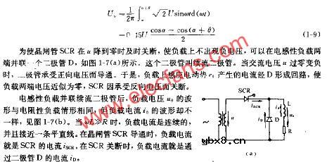 晶闸管单项半波可控整流电路图