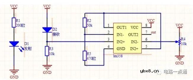3款红外接纳二极管电路图