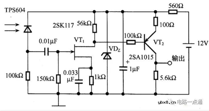 3款红外接纳二极管电路图