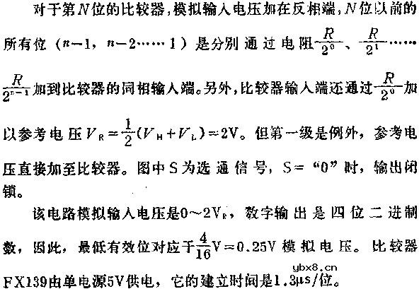 四位A/D转换器电路图