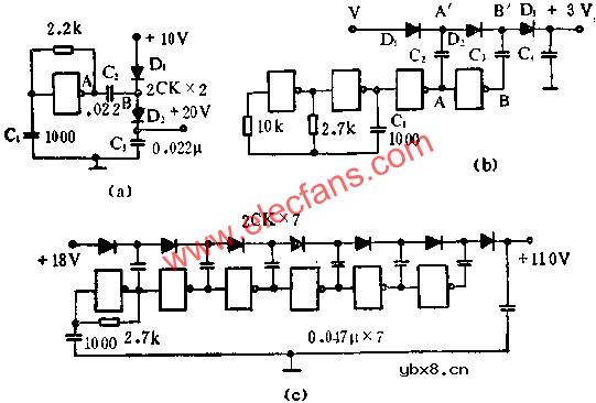与非门组成倍压电路图