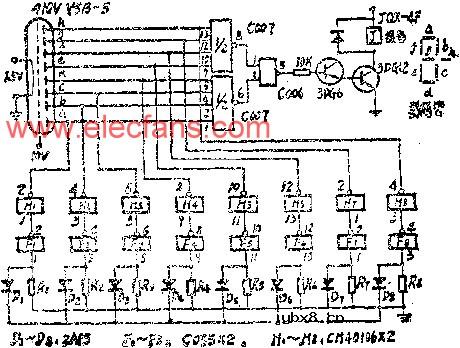 列车轴温随车监测报警器电路图