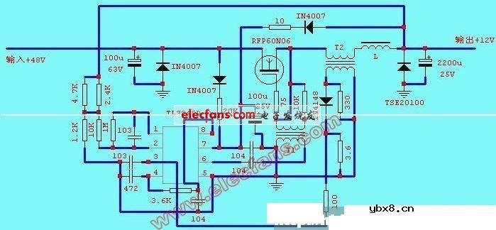 解析经典电动车电源转换器电路