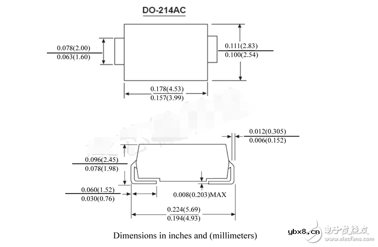 1n5819贴片封装尺寸