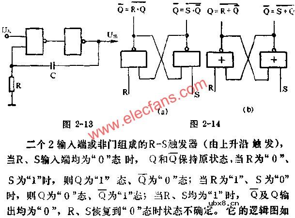 门电路组成触发器电路图