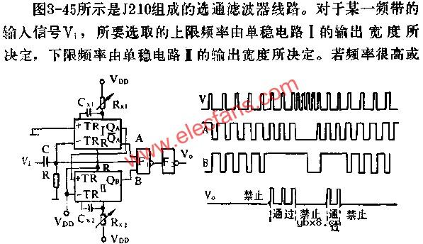 J210组成选通滤波器线路图