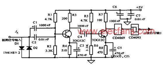 输入信号放大整形电路