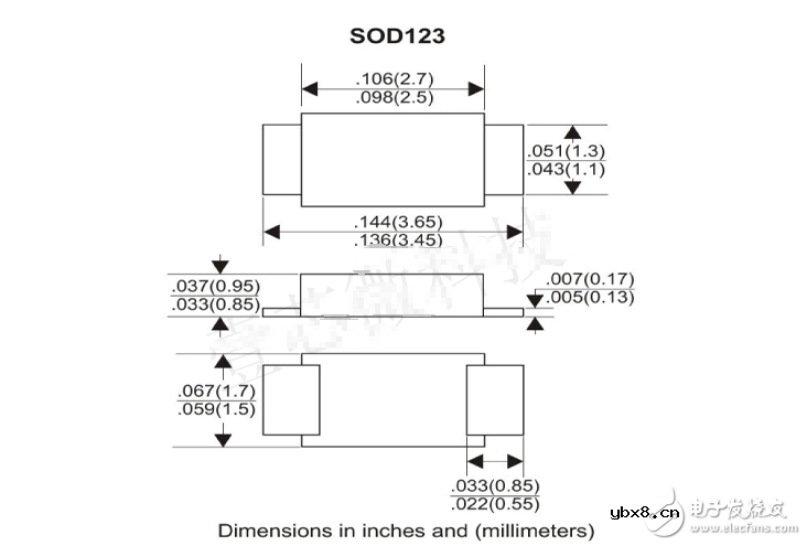 1n5819贴片封装尺寸