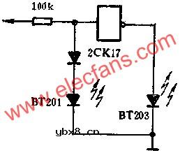 与非门组成TTL电路测试笔电路图