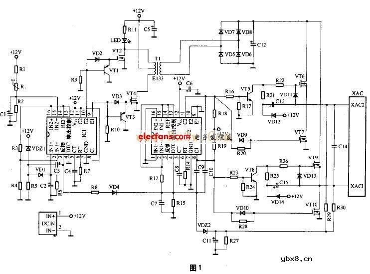 车载逆变器电路及维修