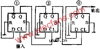 D触发器组成分频器和计数器电路图