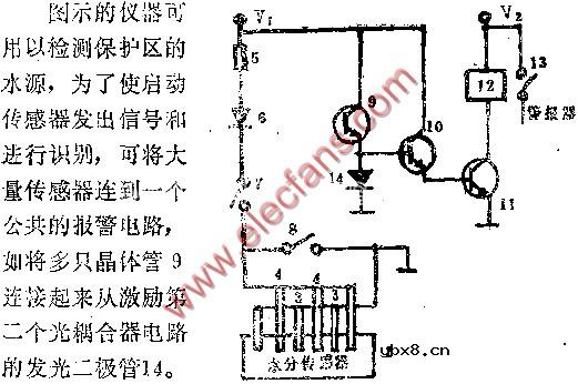 水分检测器电路图(二)
