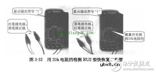 快恢复二极管好坏判断_快恢复二极管的好坏检测_万用表检测快恢复二极管详解