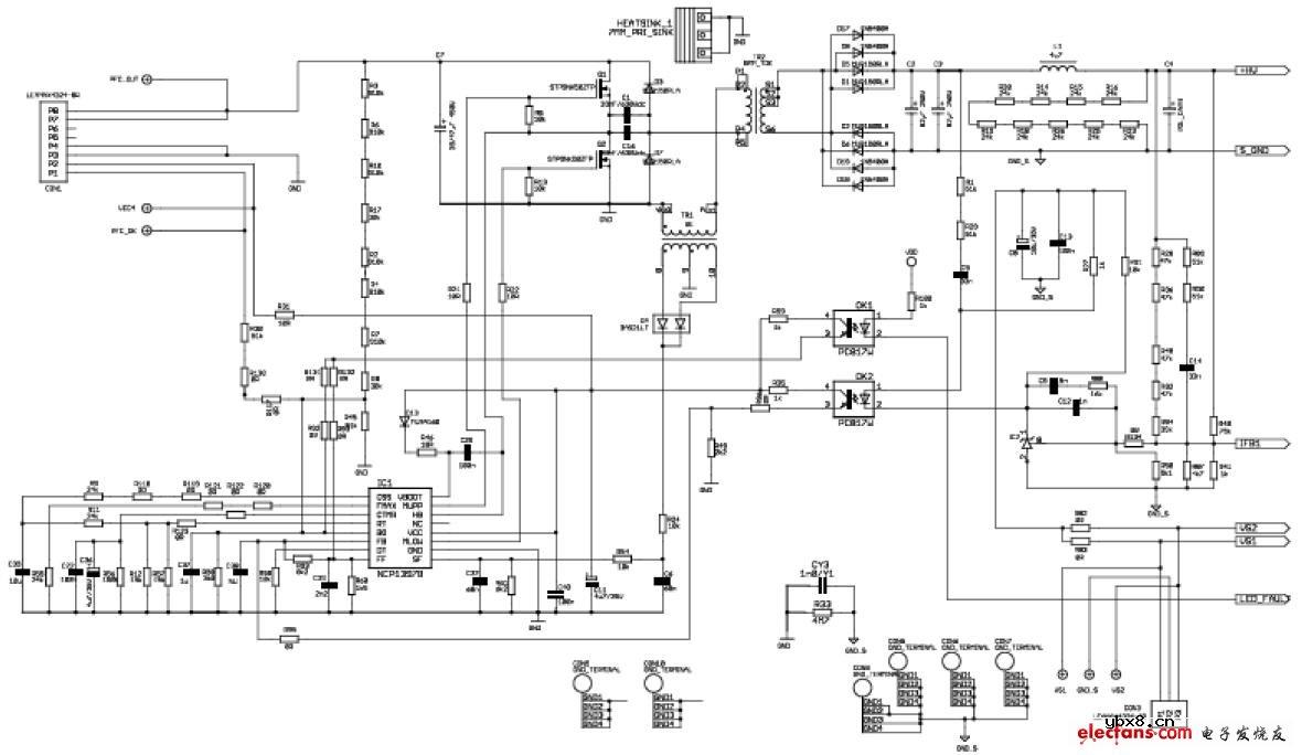 线性LED驱动器半桥LLC电路