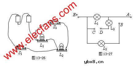 灯泡并联电路及接线图