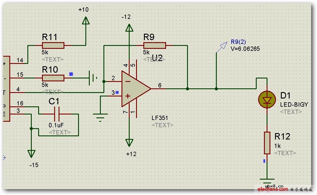 DAC0808实现LED亮度调节电路图