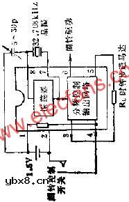 LH5544低频时钟集成电路的应用电路图