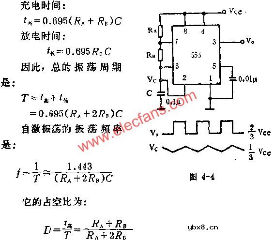 时基集成电路组成振荡器电路图