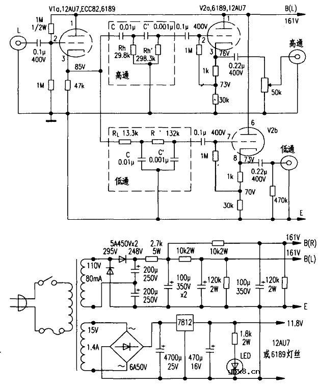 电子管RC有源分频器的制作
