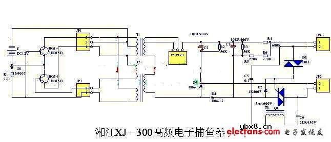 湘江XJ-300高频电子捕鱼器原理及电路