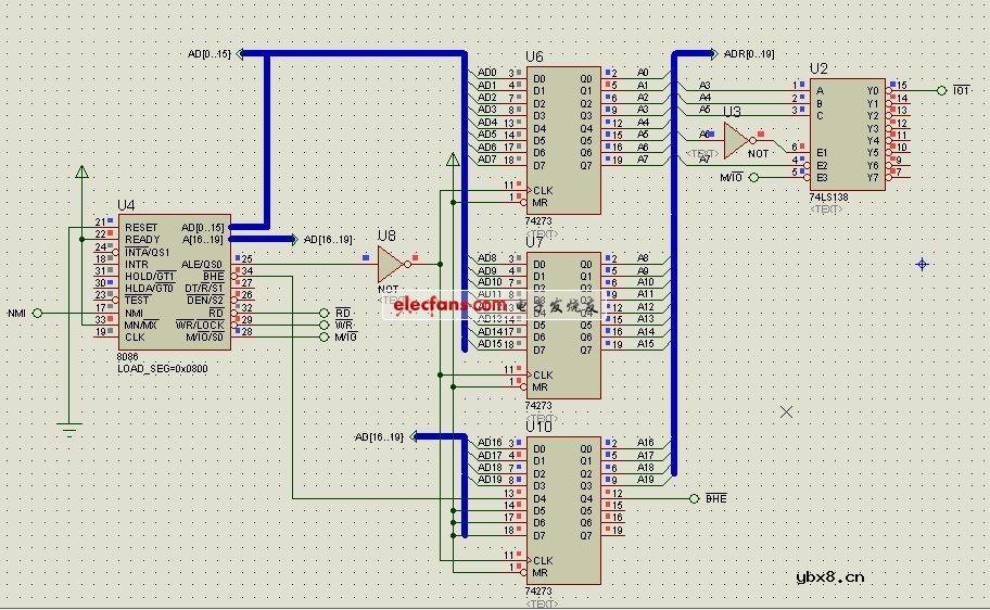 8255数码管显示线路图
