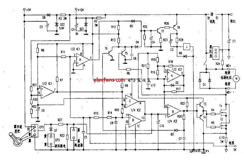 多个典型电动自行车电路
