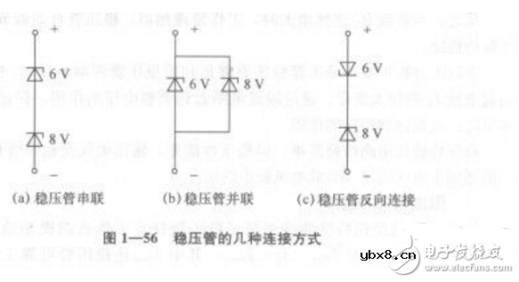 两个稳压二极管串联和并联的问题