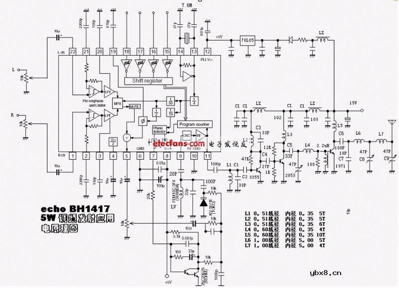 BH1417调频发射电路