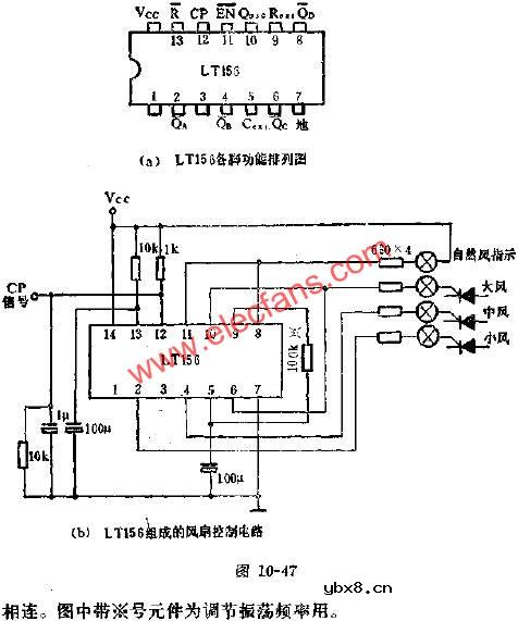 LT156时序控制电路的应用电路图