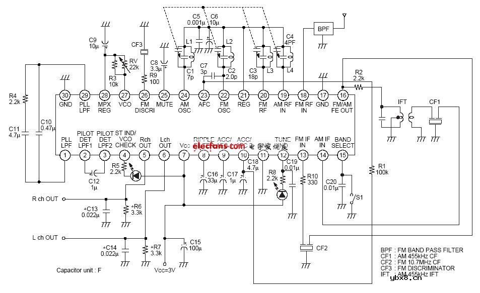 CXA1238M接收端电路图
