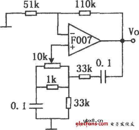 F007构成的文氏振荡器电路