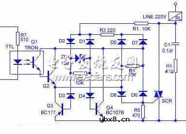 无电感式模拟继电器电路