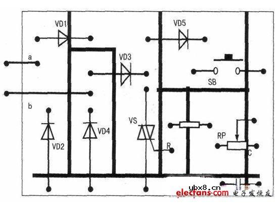 简单定时小吊扇的制作电路图