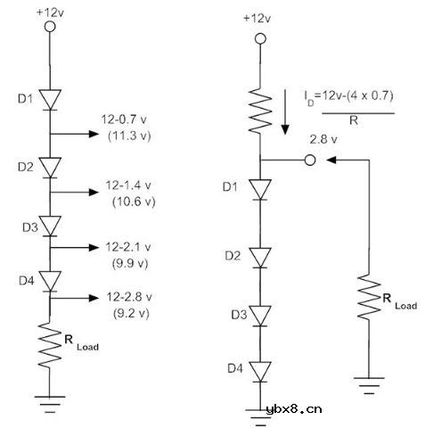 信号二极管的串联方式与并联方式