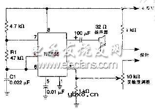 发声式连续性测试仪原理电路图