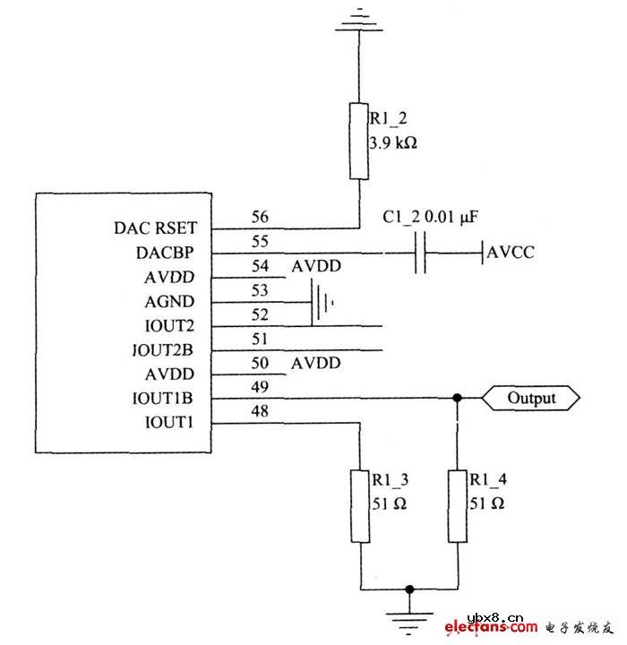 AD9854构成的信号发生电路图