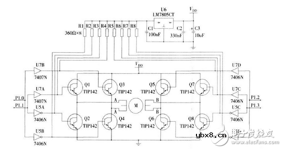 二相步进电机驱动电路设计图