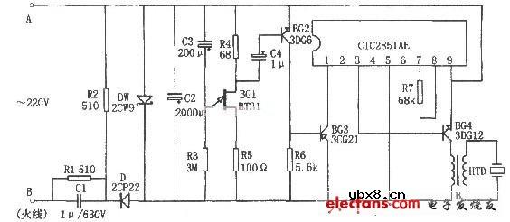 电饭煲饭熟报知器电路