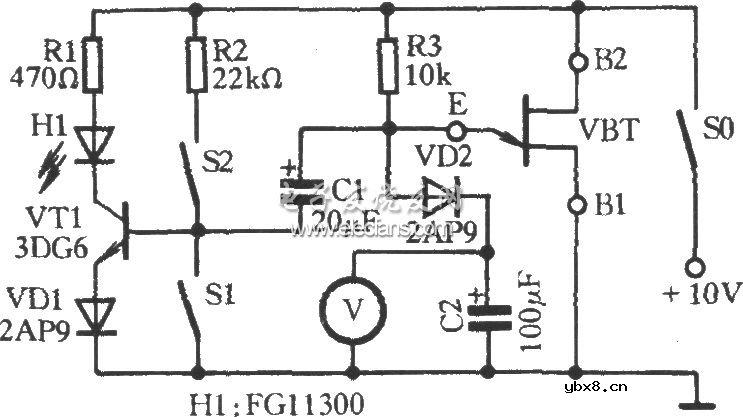 单结晶体管工作性能速测电路图