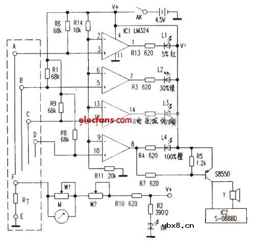 WTC-AI型太阳能热水器电路图