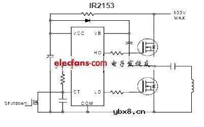 MOSFET管IR2153应用电路图
