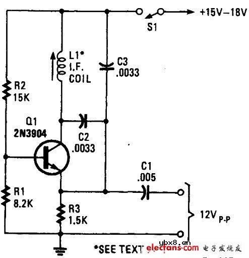 简易射频测试振荡器电路