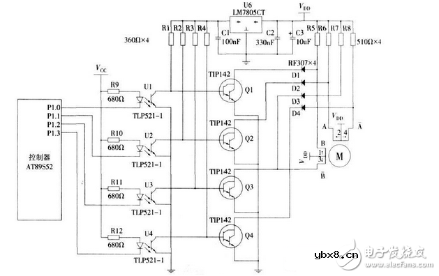 二相步进电机驱动电路设计图