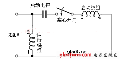 详解单相电机电容接线图