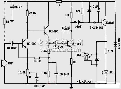 声音控制接通电路