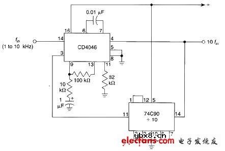 10倍频扩音器电路