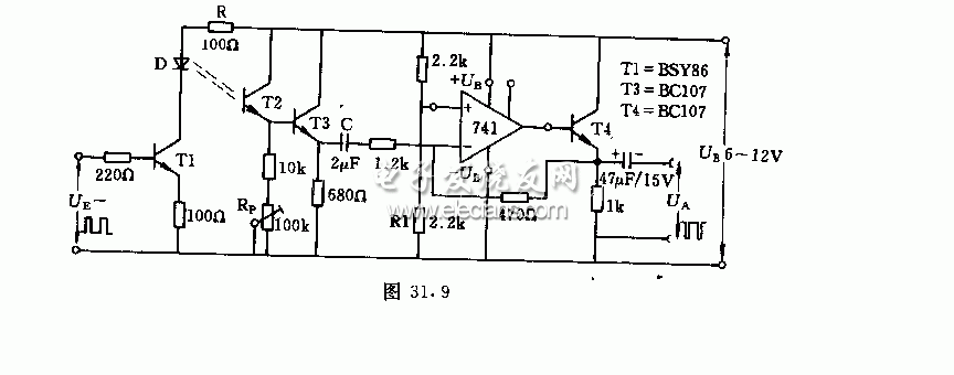 脉冲控制光栅电路原理图