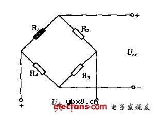 瓦斯敏感元件与补偿元件组成的平衡电桥